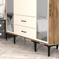 Dulap pentru haine, Hommy Craft, Kumsal RTR, 160x47 cm, PAL, Maro/Crem
