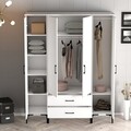 Dulap pentru haine, Hommy Craft, Kumsal RTR, 160x47 cm, PAL, Alb