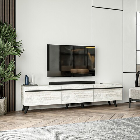 Comoda TV, Inarch, Amsterdam, 180x42x35 cm, PAL, Cristal