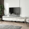 Comoda TV, Inarch, Amsterdam, 180x42x35 cm, PAL, Cristal