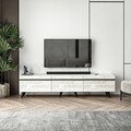 Comoda TV, Inarch, Amsterdam, 180x42x35 cm, PAL, Cristal