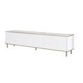 Comoda TV, Inarch, Imaj, 180x45 cm, PAL, Marmură albă/aur