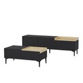 Set mobilier living, Inarch, Mia, PAL, Antracit
