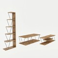 Set mobilier living, Kalune Design, Epsilon, PAL, Pin Atlantic / Negru
