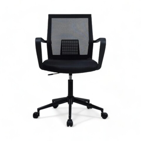 Scaun de birou, Lemont, Mesh, 63x90x60 cm, Tapițerie: 100% POLIESTER, Negru
