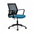 Scaun de birou, Lemont, Mesh, 63x90x60 cm, Tapițerie: 100% POLIESTER, Albastru