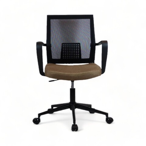Scaun de birou, Lemont, Mesh, 63x90x60 cm, Tapițerie: 100% POLIESTER, Maro