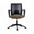 Scaun de birou, Lemont, Mesh, 63x90x60 cm, Tapițerie: 100% POLIESTER, Maro