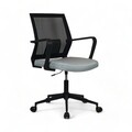Scaun de birou, Lemont, Mesh, 60x63x90 cm, Tapițerie: 100% POLIESTER, Gri