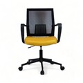 Scaun de birou, Lemont, Mesh, 63x90x60 cm, Tapițerie: 100% POLIESTER, Galben