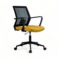 Scaun de birou, Lemont, Mesh, 63x90x60 cm, Tapițerie: 100% POLIESTER, Galben