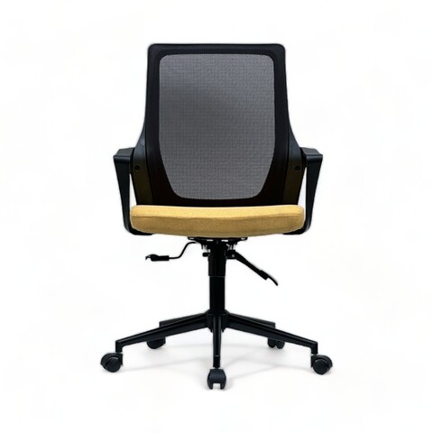 Scaun de birou, Lemont, Tiffany, 60x99x58 cm, Tapițerie: 100% POLIESTER, Galben