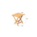 Set mobilier de gradina 3 piese, Meya Dekor, My005, Lemn de fag, Gri / Natural