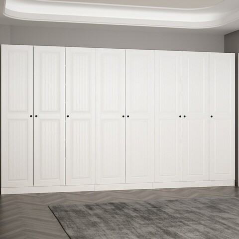 Cuier de perete, Minerva, Noah, 360x210x35 cm, PAL, Alb