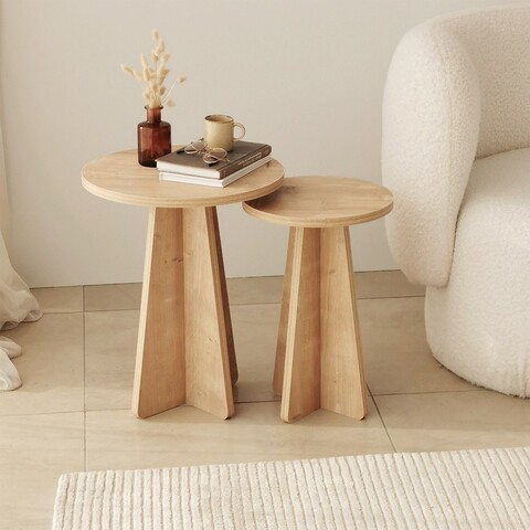 Set masute 2 piese, Neostill, Mushroom, PAL, Maro