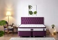 Saltea de pat, Niron, Violet 140x190 cm Double Size Middle Firm Mattress, Coperta: Tesatura tricotata, Alb/Mov