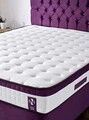 Saltea de pat, Niron, Violet 150x200 cm Double Size Middle Firm Mattress, Coperta: Tesatura tricotata, Alb/Mov