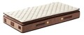 Saltea de pat, Niron, W Cotton 120x200 cm Single Size Firm Mattress, Husă: %100 Bumbac tricotat, Alb/Maro