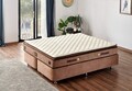 Saltea de pat, Niron, W Cotton 200x200 cm Double Size Firm Mattress, Husă: %100 Bumbac tricotat, Alb/Maro