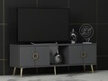 Comoda TV, Odessa, Cey, 120x30x45 cm, PAL, Antracit