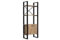 Corp biblioteca, Puqa Design, Milano, 64x160x32 cm, PAL, Pin Atlantic / Negru