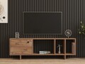 Comoda TV, Puqa Design, Folsom, 140x45x29 cm, PAL, Maro