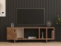 Comoda TV, Puqa Design, Folsom, 140x45x29 cm, PAL, Maro