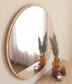 Oglinda decorativa, Siam, Ozze, 60x60x2 cm, MDF , Natural