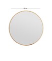 Oglinda decorativa, Siam, Ozze, 60x60x2 cm, MDF , Natural