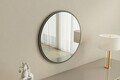 Oglinda decorativa, Siam, Ozze, 60x60x2 cm, MDF , Antracit