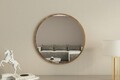 Oglinda decorativa, Siam, Ozze, 60x60x2 cm, MDF , Maro
