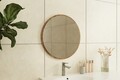 Oglinda decorativa, Siam, Ozze, 60x60x2 cm, MDF , Maro