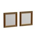 Set 2 oglinzi decorative, Siam, Bale, MDF , Auriu