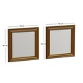 Set 2 oglinzi decorative, Siam, Bale, MDF , Auriu