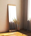Oglinda decorativa, Siam, Azus, 40x120x2 cm, MDF , Natural