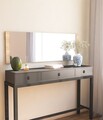 Oglinda decorativa, Siam, Azus, 40x120x2 cm, MDF , Natural