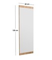 Oglinda decorativa, Siam, Azus, 40x120x2 cm, MDF , Natural