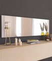 Oglinda decorativa, Siam, Azus, 40x120x2 cm, MDF , Alb