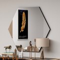 Oglinda decorativa, Siam, Zeo, 70x60x2 cm, MDF , Negru