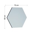 Oglinda decorativa, Siam, Zeo, 70x60x2 cm, MDF , Negru