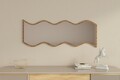 Oglinda decorativa, Siam, Safi, 40x120x2 cm, MDF , Alb/Maro