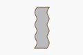 Oglinda decorativa, Siam, Safi, 40x120x2 cm, MDF , Alb/Maro