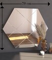 Oglinda decorativa, Siam, Assa, 70x60x2 cm, MDF , Alb