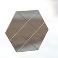 Oglinda decorativa, Siam, Assa, 70x60x2 cm, MDF , Alb