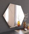 Oglinda decorativa, Siam, Saga, 70x60x2 cm, MDF , Alb