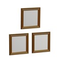 Set 3 oglinzi decorative, Siam, Otto, MDF , Auriu