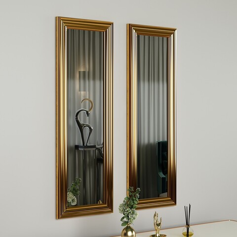 Set 2 oglinzi decorative, Hanah Home, Candy, Auriu