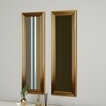 Set 2 oglinzi decorative, Siam, Candy, MDF , Auriu