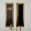 Set 2 oglinzi decorative, Siam, Candy, MDF , Auriu
