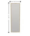 Oglinda decorativa, Siam, Tessa, 50x160x2 cm, MDF , Natural